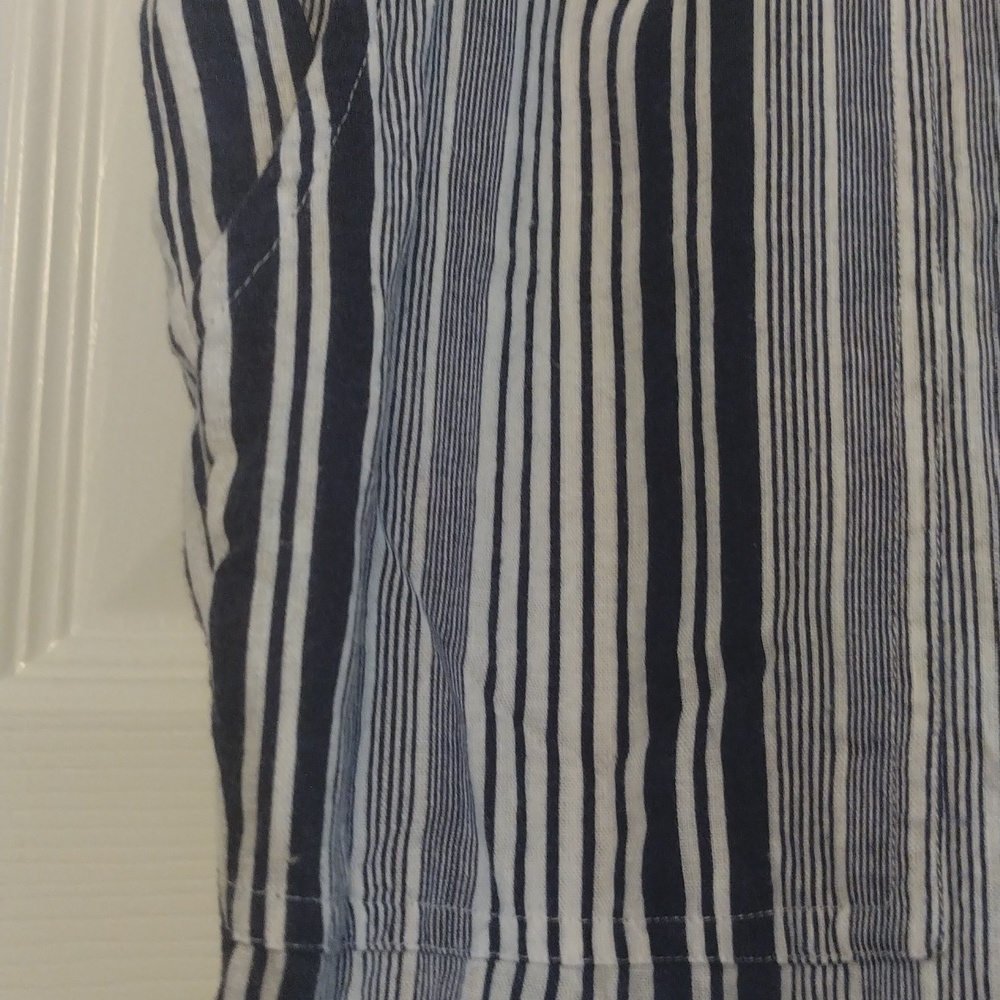 ⚡5/$25 Coral Bay linen blend capri length elastic pull string pants - Picture 4 of 8